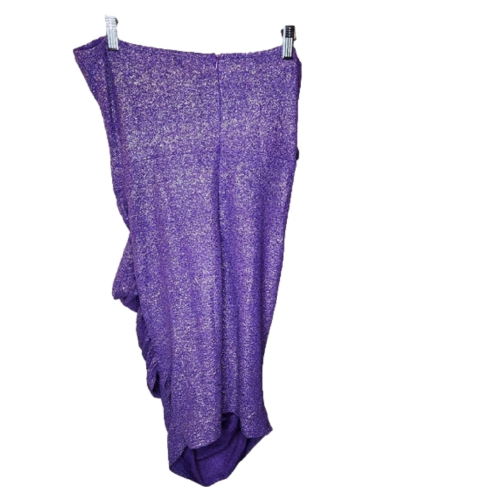 Area Stars NWT Purple Glitter Mini Dress Size Medium - Picture 8 of 8